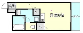 ロアールUS【3階】の間取り