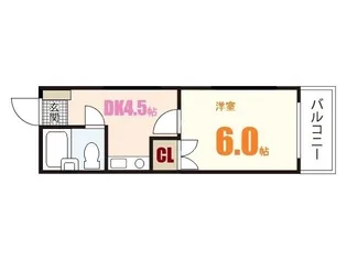 ベルシティMY【2階】の間取り