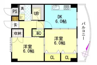 paddyIII【4階】の間取り