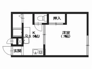 スイートム祇園【1階】の間取り