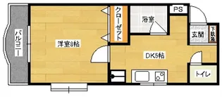 ラフォーレ祇園【1階】の間取り