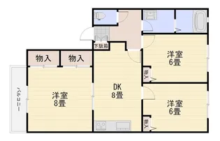 フローレル品川【1階】の間取り