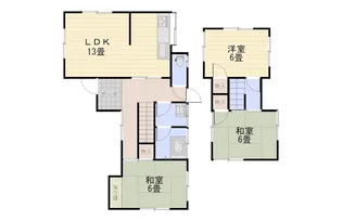 広島県広島市安佐北区可部東3丁目【一戸建】の間取り