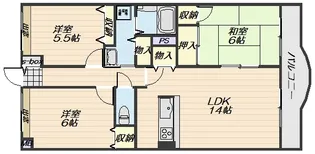 英風館【1階】の間取り