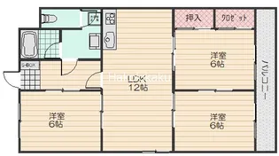 ヴィラ沖本【3階】の間取り