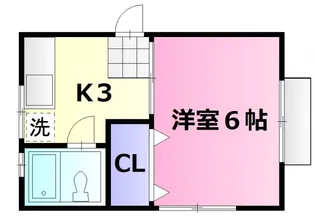 コテージ山本【2階】の間取り