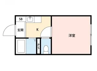 ホワイトパレス長束【3階】の間取り