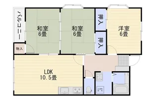 グリーンハイムクムラ【2階】の間取り