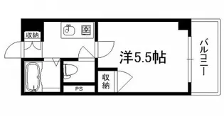 グリンハウス三篠【8階】の間取り