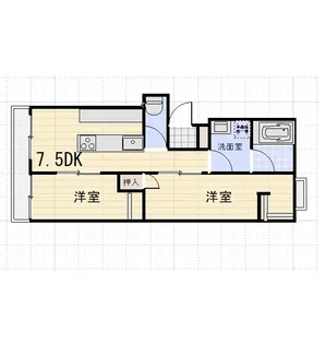 第一八木コーポ【4階】の間取り