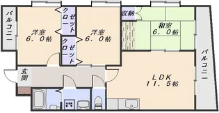 広島県広島市安佐南区山本1丁目【マンション】の間取り
