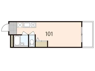 1Rの間取り画像