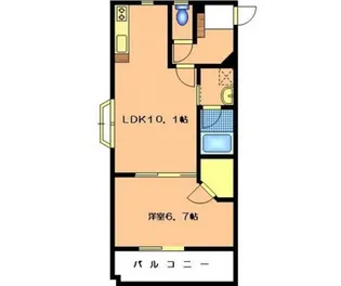 Green Street 壱番館【2階】の間取り
