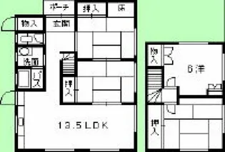 広島県広島市西区古江東町【一戸建】の間取り