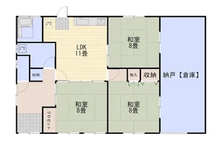 広島県山県郡北広島町中祖【一戸建】の間取り