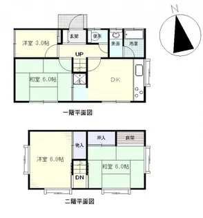 広島県広島市安佐北区口田南4丁目【一戸建】の間取り