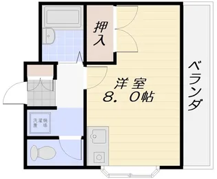 ディアハイツナカタ【1階】の間取り