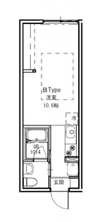 エストレビータ大芝【1階】の間取り
