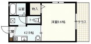 ドエルまさもとA【1階】の間取り