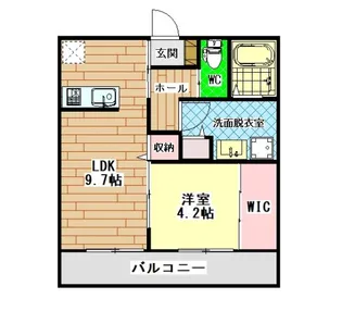 Lecherien和泉(ルシェリア)【2階】の間取り