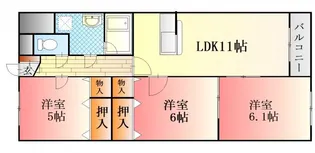 メゾンTAKEDA【1階】の間取り