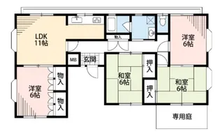 カーサ佐伯【2階】の間取り