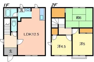 広島県広島市東区温品1丁目【タウンハウス】の間取り