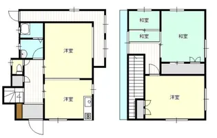 広島県広島市西区楠木町4丁目【一戸建】の間取り