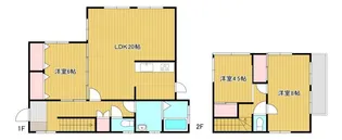広島県広島市安佐北区落合1丁目【一戸建】の間取り
