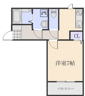 広島県広島市安佐南区大塚西3丁目【アパート】の間取り