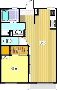 メゾン大栄 B【1階】の間取り