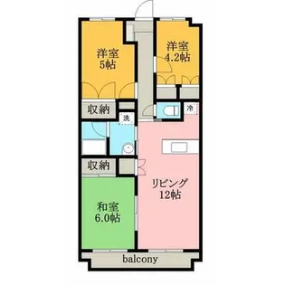 石津レジデンス【3階】の間取り