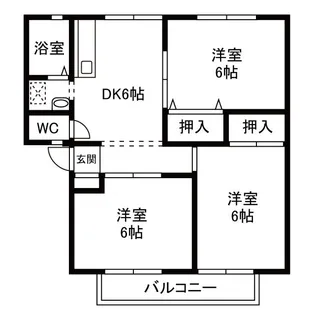 サンエール天白 B棟【2階】の間取り