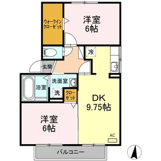 グリース B【2階】の間取り
