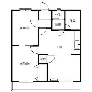 オスオハイツ【2階】の間取り