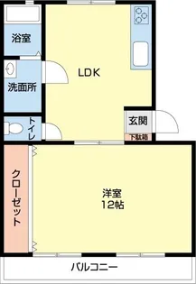 イーストパレス住吉B【1階】の間取り