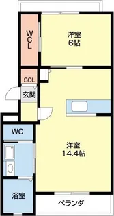 FELICITY GLANZ【1階】の間取り