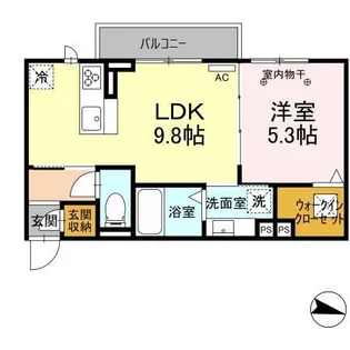 グランヴィラージュ【1階】の間取り