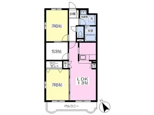 ESTATE山王【1階】の間取り