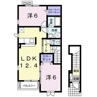 フレイム【2階】の間取り