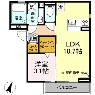 コートI【2階】の間取り