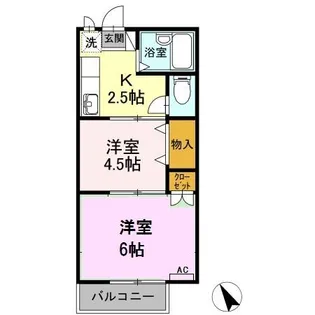 ニューポート【2階】の間取り