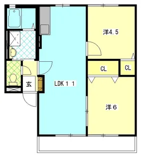 COSMOSII【2階】の間取り
