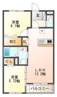 PreciousⅡ【2階】の間取り