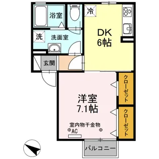 ペニーロイヤル【2階】の間取り