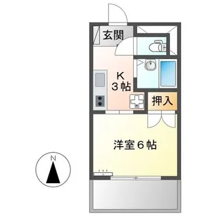 パレスアベニール【2階】の間取り