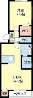 GLANZ OF DIMOA【1階】の間取り
