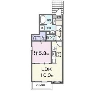 サンスベリア【1階】の間取り