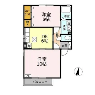 グレイスフルY【1階】の間取り