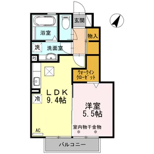 ウィル孝永【1階】の間取り